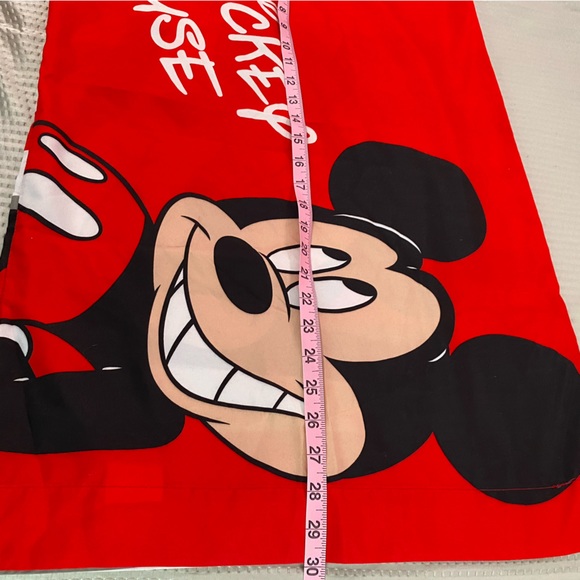 1 standard size pillow case cover NWOT mickey mouse NEW red black white gray - Picture 3 of 4